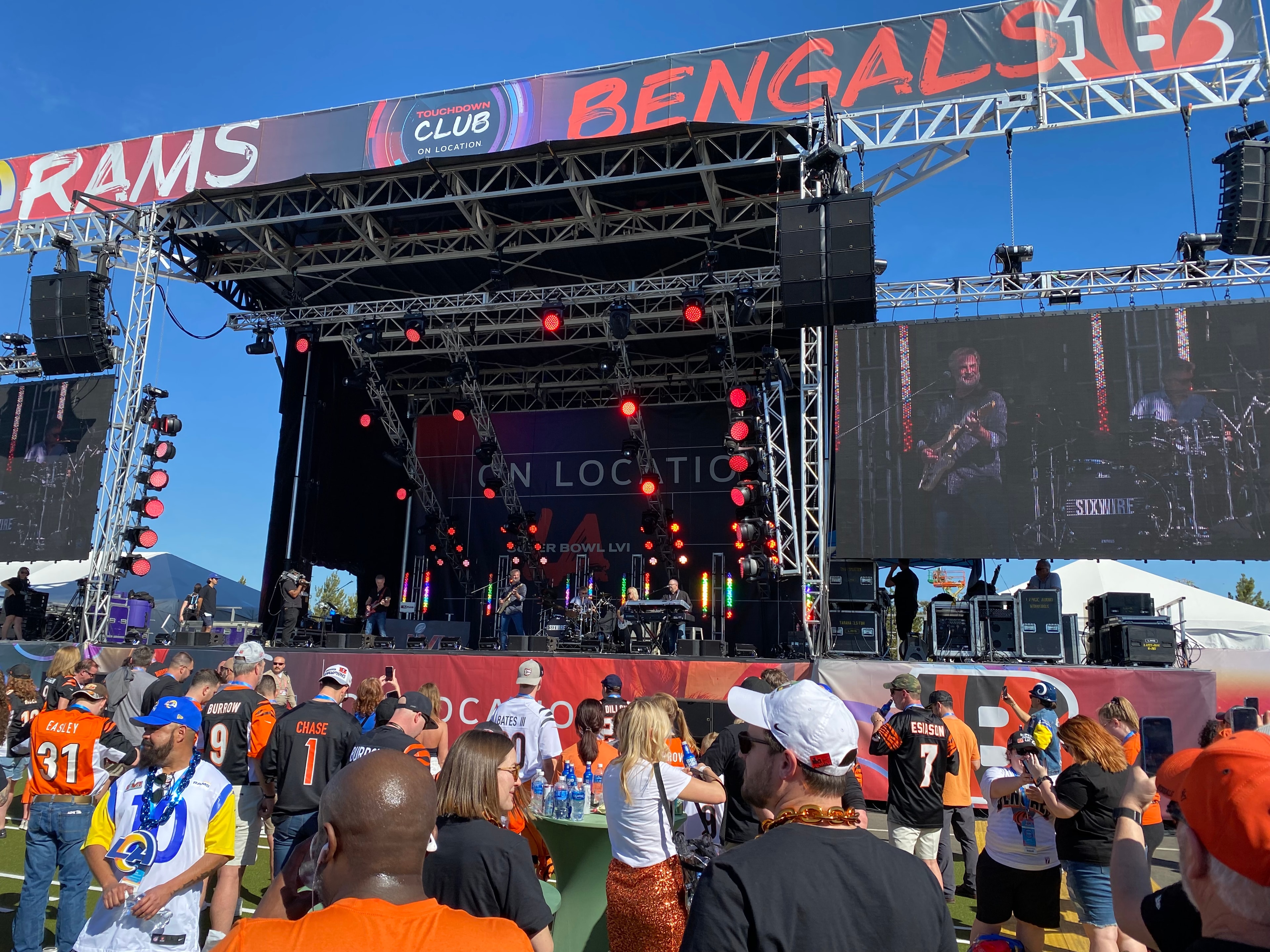Super Bowl LVI live event stage
