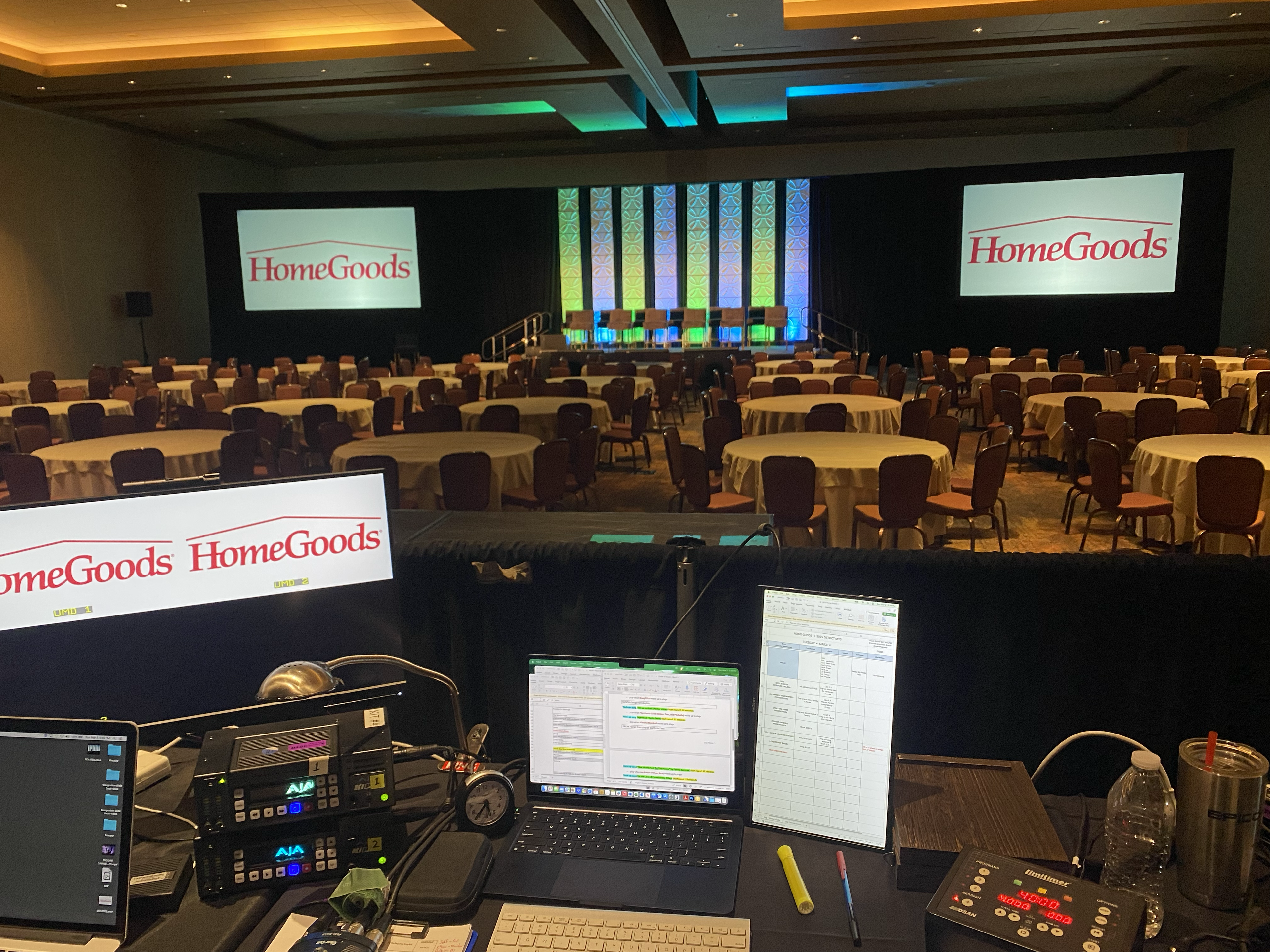 HomeGoods corporate event stage